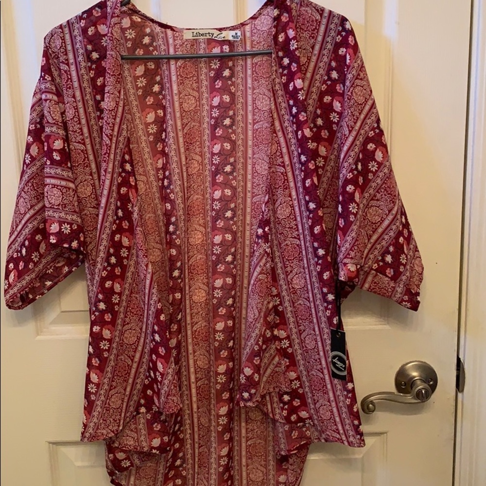 Never before worn floral cardigan
